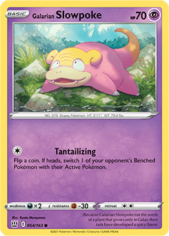 Galarian Slowpoke 54/163 Pokémon card from Battle Styles for sale at best price