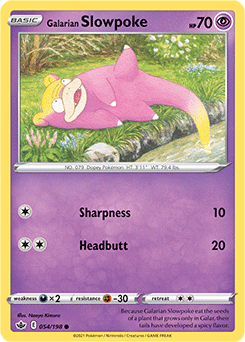 Galarian Slowpoke 54/198 Pokémon card from Chilling Reign for sale at best price