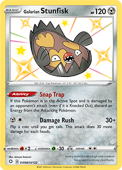 Galarian Stunfisk SV088/SV122 Pokémon card from Shining Fates for sale at best price