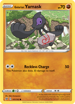 Galarian Yamask 101/192 Pokémon card from Rebel Clash for sale at best price