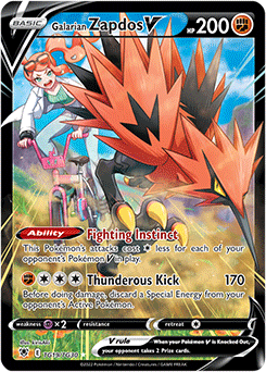 Galarian Zapdos V TG19/TG30 Pokémon card from Astral Radiance for sale at best price