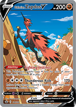 Galarian Zapdos V 174/198 Pokémon card from Chilling Reign for sale at best price