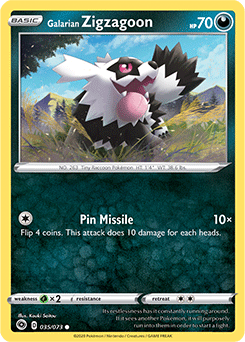 Galarian Zigzagoon 035/073 Pokémon card from Champion s Path for sale at best price