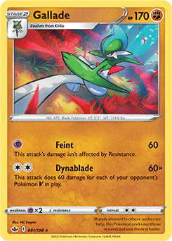 Gallade 81/198 Pokémon card from Chilling Reign for sale at best price