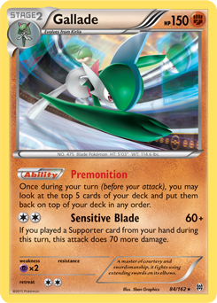 Gallade 84/162 Pokémon card from Breakthrough for sale at best price