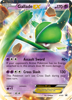 Promo Pokémon card Gallade EX XY45 from XY Promos expansion