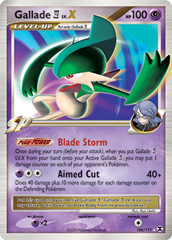 Gallade LV.X 106/111 Pokémon card from Rising Rivals for sale at best price