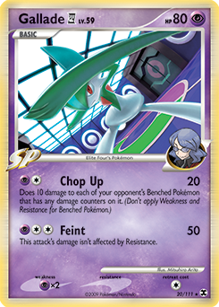 Gallade Pokémon 4 20/111 Pokémon card from Rising Rivals for sale at best price