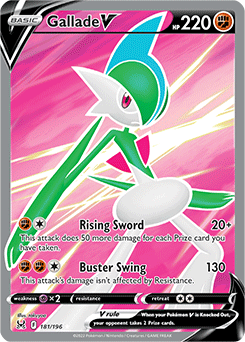 Gallade V 181/196 Pokémon card from Lost Origin for sale at best price