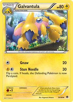 Galvantula 34/98 Pokémon card from Emerging Powers for sale at best price