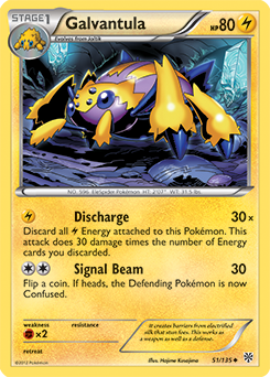 Galvantula 51/135 Pokémon card from Plasma Storm for sale at best price