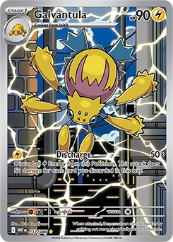 Illustration rare Pokémon card Galvantula 117/86 from White Flare expansion