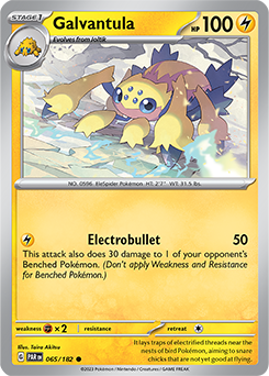Galvantula 65/182 Pokémon card from Paradox Rift for sale at best price