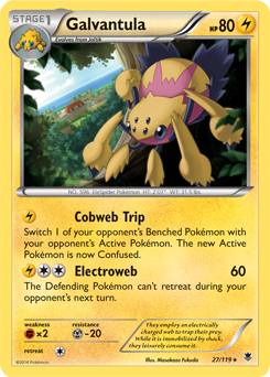 Galvantula 27/119 Pokémon card from Phantom Forces for sale at best price