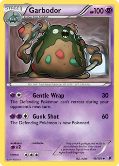 Garbodor 49/101 Pokémon card from Noble Victories for sale at best price