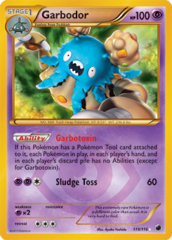 Garbodor 119/116 Pokémon card from Plasma Freeze for sale at best price