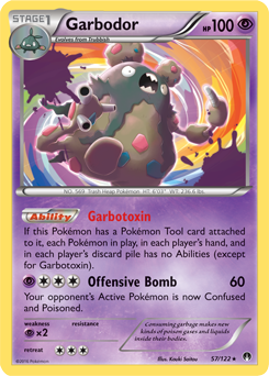 Garbodor 57/122 Pokémon card from Breakpoint for sale at best price