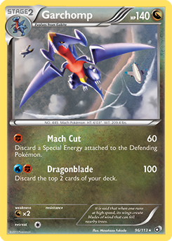 Carte Pokémon Garchomp 96/113 de la série Legendary Treasures en vente au meilleur prix