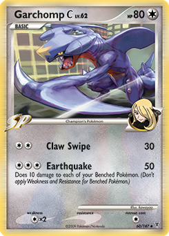 Uncommon Pokémon card Garchomp 60/147 from Supreme Victors expansion