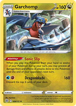 Garchomp 109/172 Pokémon card from Brilliant Stars for sale at best price