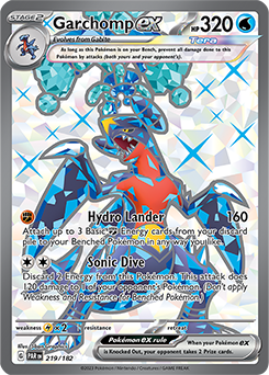 Garchomp ex 219/182 Pokémon card from Paradox Rift for sale at best price