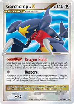 Garchomp LV.X 97/100 Pokémon card from Majestic Dawn for sale at best price
