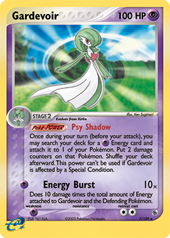 Carte Pokémon Gardevoir 7/109 de la série Ex Rubis & Saphir en vente au meilleur prix