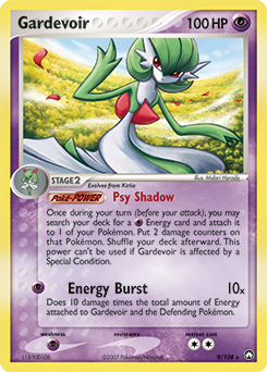 Carte Pokémon Gardevoir 9/108 de la série Ex Gardiens du Pouvoir en vente au meilleur prix