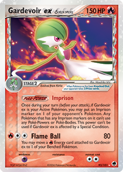 Carte Pokémon Gardevoir ex 93/101 de la série Ex Île des Dragons en vente au meilleur prix