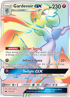 Free: Pokemon Gardevoir GX Full Art Secret Rare 159/147 - Cards