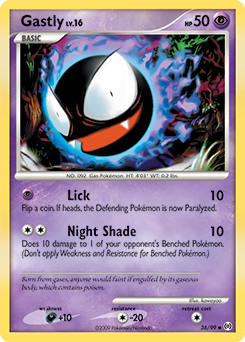 Carte Pokémon Gastly 36/99 de la série Arceus en vente au meilleur prix