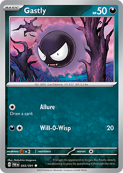 Gastly 55/91 Pokémon card from Paldean fates for sale at best price