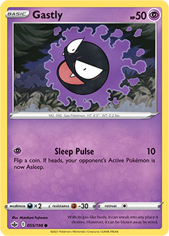 Gastly 55/198 Pokémon card from Chilling Reign for sale at best price