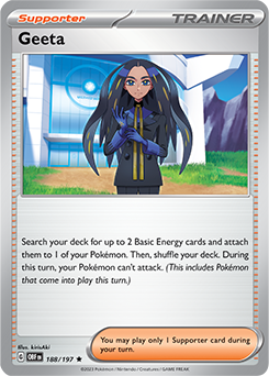 Geeta 188/197 Pokémon card from Obsidian Flames for sale at best price