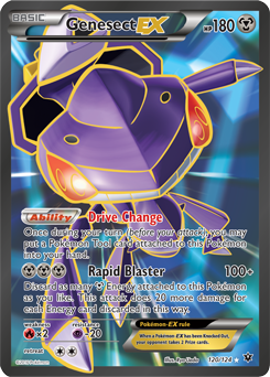 Full Art Pokémon Pokémon card Genesect EX 120/124 from Fates Collide expansion