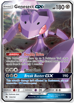 Genesect GX 130/214 Pokémon card from Lost Thunder for sale at best price