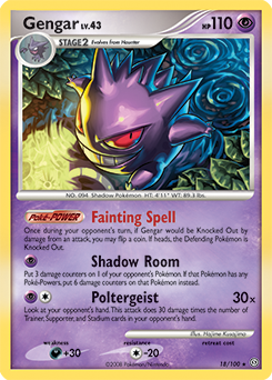 Gengar 18/100 Pokémon card from Stormfront for sale at best price