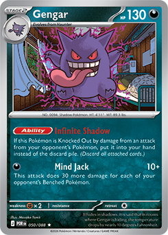 Gengar 50/88 Pokémon card from Perfect Order for sale at best price