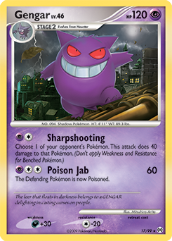 Carte Pokémon Gengar 17/99 de la série Arceus en vente au meilleur prix