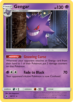 Gengar 38/111 Pokémon card from Crimson Invasion for sale at best price