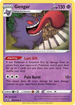 Gengar 57/198 Pokémon card from Chilling Reign for sale at best price