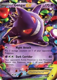 Gengar EX 34/119 Pokémon card from Phantom Forces for sale at best price