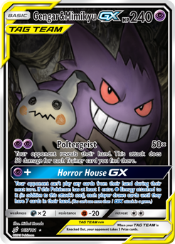 Gengar Mimikyu GX 165/181 Pokémon card from Team Up for sale at best price