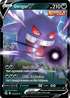 Gengar V 156/264 Pokémon card from Fusion Strike for sale at best price