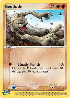 Carte Pokémon Commune Racaillou 56/97 de la série Ex Dragon