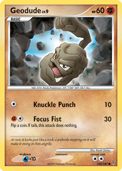 Geodude 105/147 Pokémon card from Supreme Victors for sale at best price