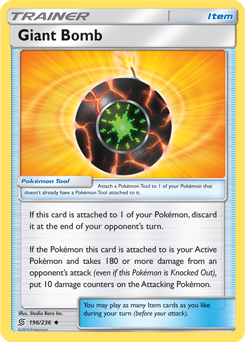 Giant Bomb 196/236 Pokémon card from Unified Minds for sale at best price