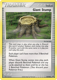 Giant Stump 75/92 Pokémon card from Ex Legend Maker for sale at best price