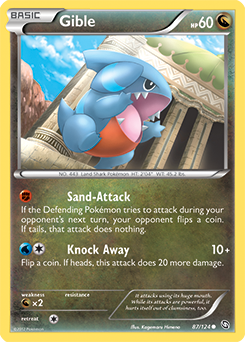 Gible 87/124 Pokémon card from Dragons Exalted for sale at best price