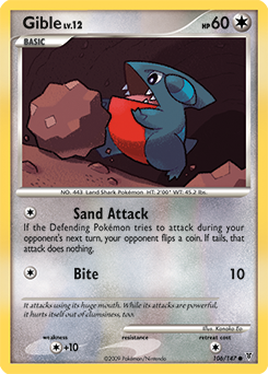 Gible 106/147 Pokémon card from Supreme Victors for sale at best price
